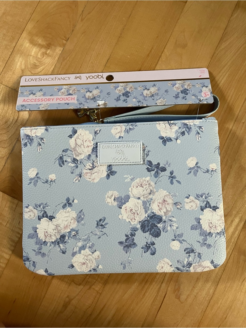 LoveShackFancy Wristlet Pencil Pouch - Whisper Blue